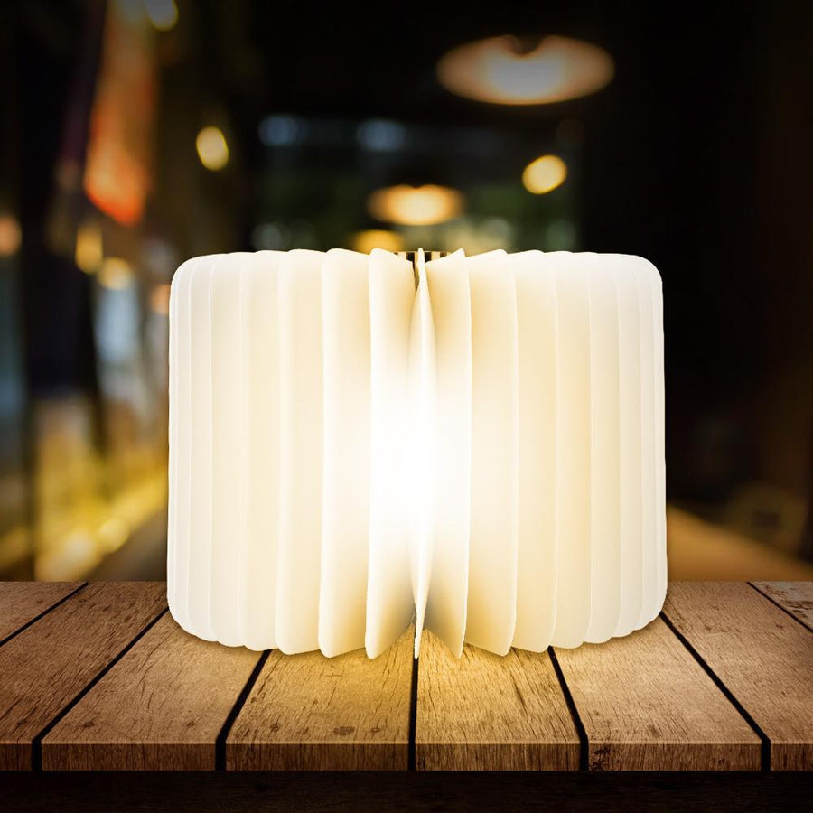 Lampe livre - bois marron clair / beige - 3 nuances de lumière blanche réglables (blanc brillant, blanc chaud et blanc jaune) - éclairage LED - grand - version premium avec papier Tyvek dupont - cadeau d'affaires - livre lumineux - lampe de lecture